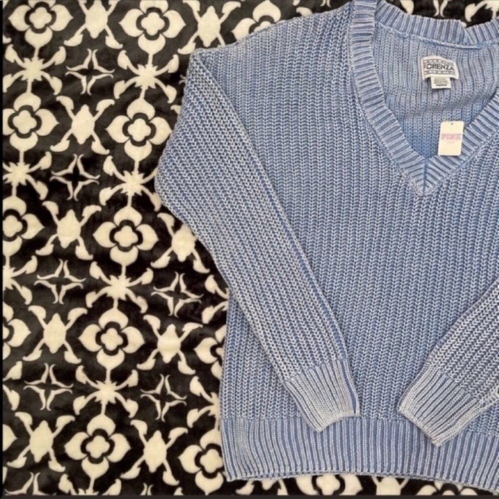Pink Victoria’s Secret Fishermen V-Neck Sweater - Picture 3 of 6